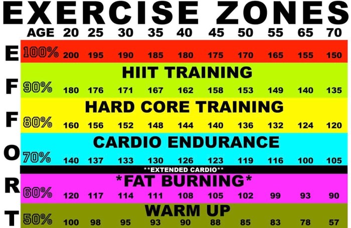 Heart rate zones for optimal fitness